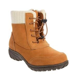 Sporto Boho Water Resistant Suede Lace Up Ankle Boots Camel 9W